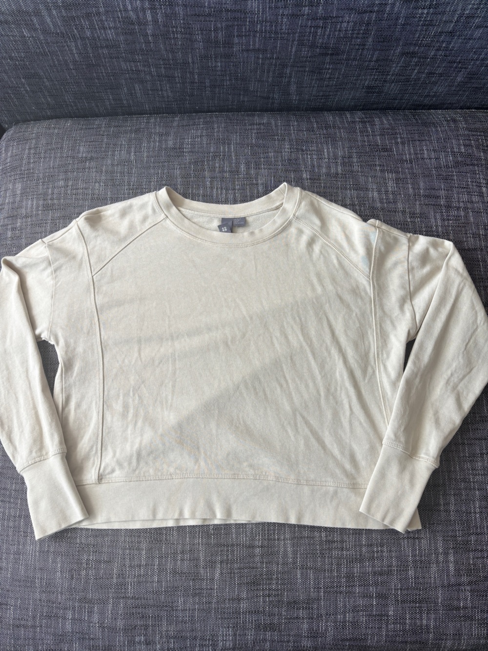 Sweaty Betty After Class Cream Sweatshirt - Small